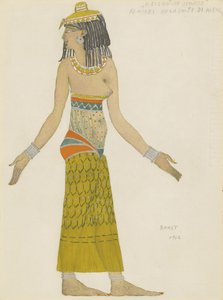 Kostümentwurf für das Ballett Hélène de Sparte von E. Verhaeren und D. de Séverac von Leon Bakst