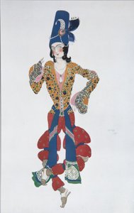 Kostümentwurf für das Ballett Sheherazade von N. Rimsky-Korsakov