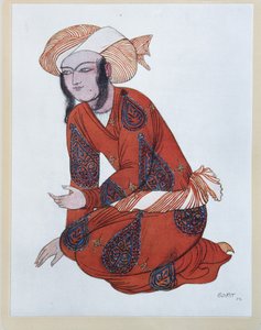 Kostümentwurf für das Ballett Scheherazade von N. Rimski-Korsakow, 1922 von Leon Bakst
