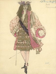 Kostümentwurf für das Ballett Dornröschen von P. Tschaikowsky von Leon Bakst