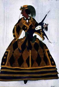 Kostüm für die Engländerin, aus La Boutique Fantastique von Leon Bakst