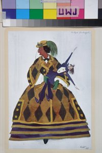 Die Engländerin, Kostüm für das Ballett Die magische Spielzeugladen von Gioachino Rossini