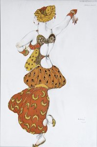 Odaliske. Kostümentwurf für das Ballett Scheherazade von N. Rimski-Korsakow, 1910 von Leon Bakst