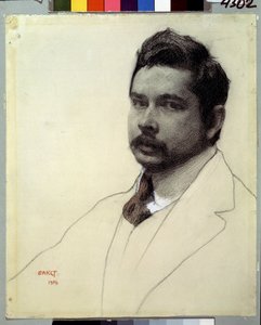Porträt des Künstlers Konstantin Somov von Leon Bakst