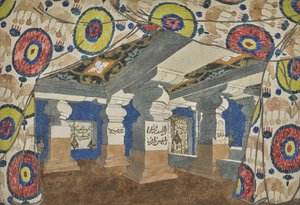 Bühnenbild für die Revue Aladin oder die Wunderlampe von Leon Bakst