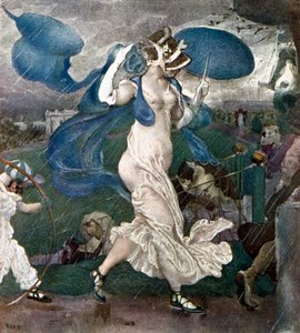 Der Regenguss, Bühnenbild für ein Ballett, 1906