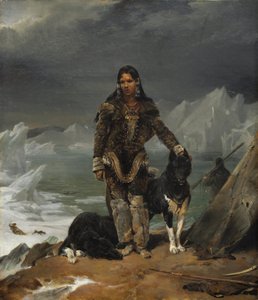 Eine Frau aus dem Land der Eskimos