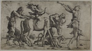 Amor mit verbundenen Augen von Leon Davent