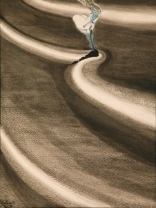 Mädchen an den Wellen von Leon Spilliaert