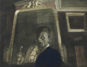 Selbstporträt vor dem Spiegel, 1908