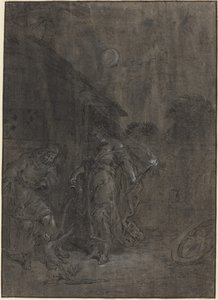 Stellio wird von Ceres in eine Eidechse verwandelt von Leonard Bramer
