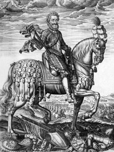 Henri IV (1553-1610) französischer König von 1589-1610, Gravur von Leonard Gaultier von Leonard Gaultier