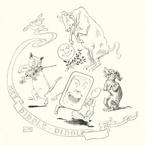 Hey! diddle, diddle, die Katze und die Geige (Gravur) von Leonard Leslie Brooke