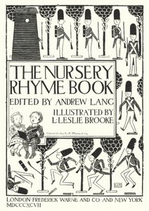 Titelblatt-Illustration für Das Kinderreimbuch, herausgegeben von Andrew Lang