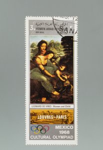 Briefmarke zu Ehren der Kultur-Olympiade in Mexiko
