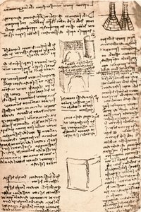 Architektonische Zeichnung, ca. 1472-ca. 1519, 1883 von Leonardo da Vinci