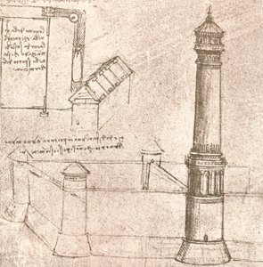 Architektur für Burgen, ca. 1472-1519 von Leonardo da Vinci