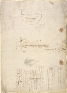 Notizen und Diagramme zur Mechanik aus dem 
