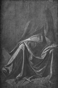 Gipsabdruck eines sitzenden Gewandes von Leonardo da Vinci