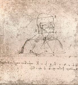 Zeichnung zur Theorie der Proportionen der menschlichen Figur, ca. 1472-1519, 1883 von Leonardo da Vinci