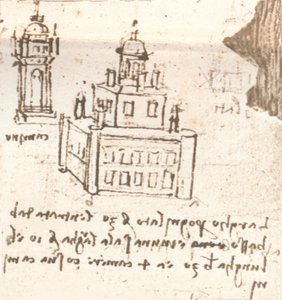Zeichnung von Projekten für Burgen und Villen, ca. 1472-ca. 1519 1883 von Leonardo da Vinci