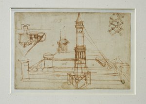 Architekturstudie von Leonardo da Vinci