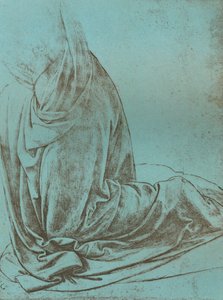 Vorbereitende Studie der Draperie für den Engel in der 