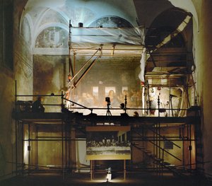 Seit 1982 ein letzter Versuch, Leonardos Abendmahl zu retten, unternommen von Giuseppina Brambilla