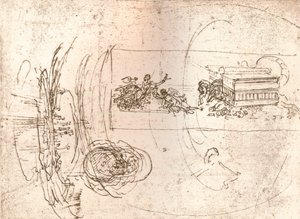 Studien für allegorische Kompositionen, ca. 1472-1519 von Leonardo da Vinci