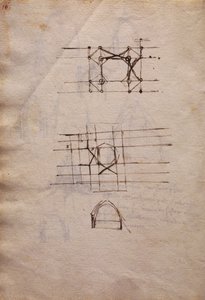 Studien für die Laterne der Kathedrale, aus dem Codex Trivulzianus