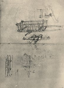 Studien eines Wagens usw. von Leonardo da Vinci