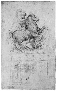 Studie für das Trivulzio-Denkmal, um 1508, 1954