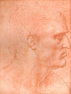 Studie für den Kopf des Heiligen Matthäus im 