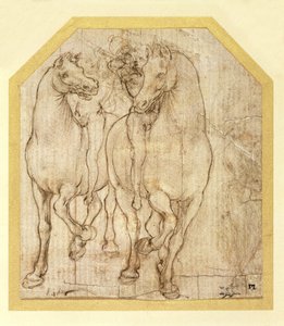 Studie von Pferden und Reitern, ca. 1480 von Leonardo da Vinci
