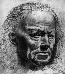 Studie des Ausdrucks von Leonardo da Vinci