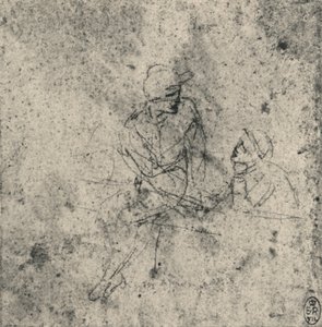 Zwei Figuren im Gespräch, ca. 1480