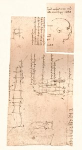 Zwei Zeichnungen zur Theorie der Proportionen der menschlichen Figur, ca. 1472-ca. 1519, 1883 von Leonardo da Vinci