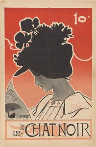 Plakat für Le Chat Noir von Leonce Burret