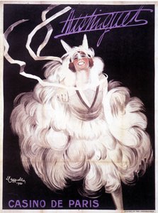 Plakat darstellend Mistinguett im Casino de Paris
