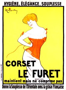 Korsett-Werbung von Leonetto Cappiello um 1901