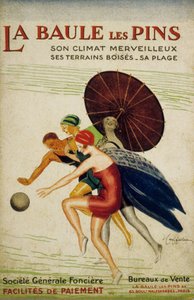 Französische Werbung von Leonetto Cappiello für die "Société Générale Foncière" von La Baule les Pins, Frankreich, 30er Jahre von Leonetto Cappiello