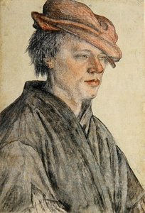 Porträt eines jungen Mannes mit Mütze, nach rechts gewandt, ca. 1500-42