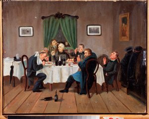 In einer Taverne von Leonid Ivanovich Solomatkin