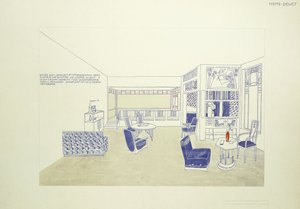 Ein Entwurf für ein Zimmer, ca. 1901