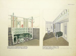 Kinderzimmer und Gästezimmer, ca. 1901