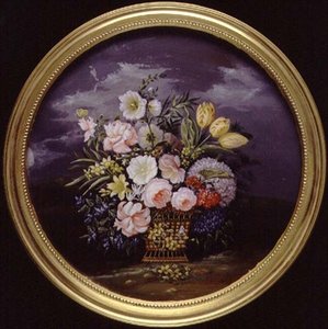 Blumen in einer offenen Landschaft von Leopold Brunner
