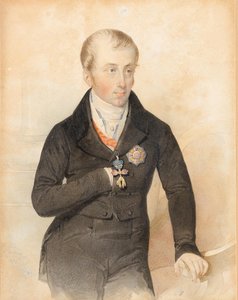 Porträt von Kaiser Ferdinand I. von Österreich 1793-1875, 1836 von Leopold Fischer