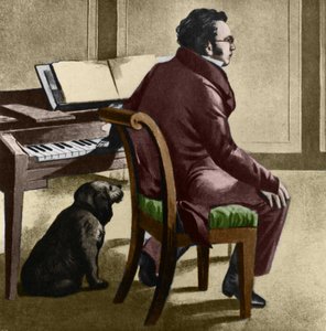 Porträt des österreichischen Komponisten Franz Schubert von Leopold Kupelwieser
