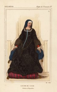 Louise von Savoyen, Louise de Savoie, Herzogin von Angoulême, Mutter von König Franz I. von Leopold Massard