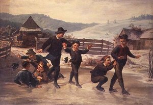 Kinder beim Schlittschuhlaufen